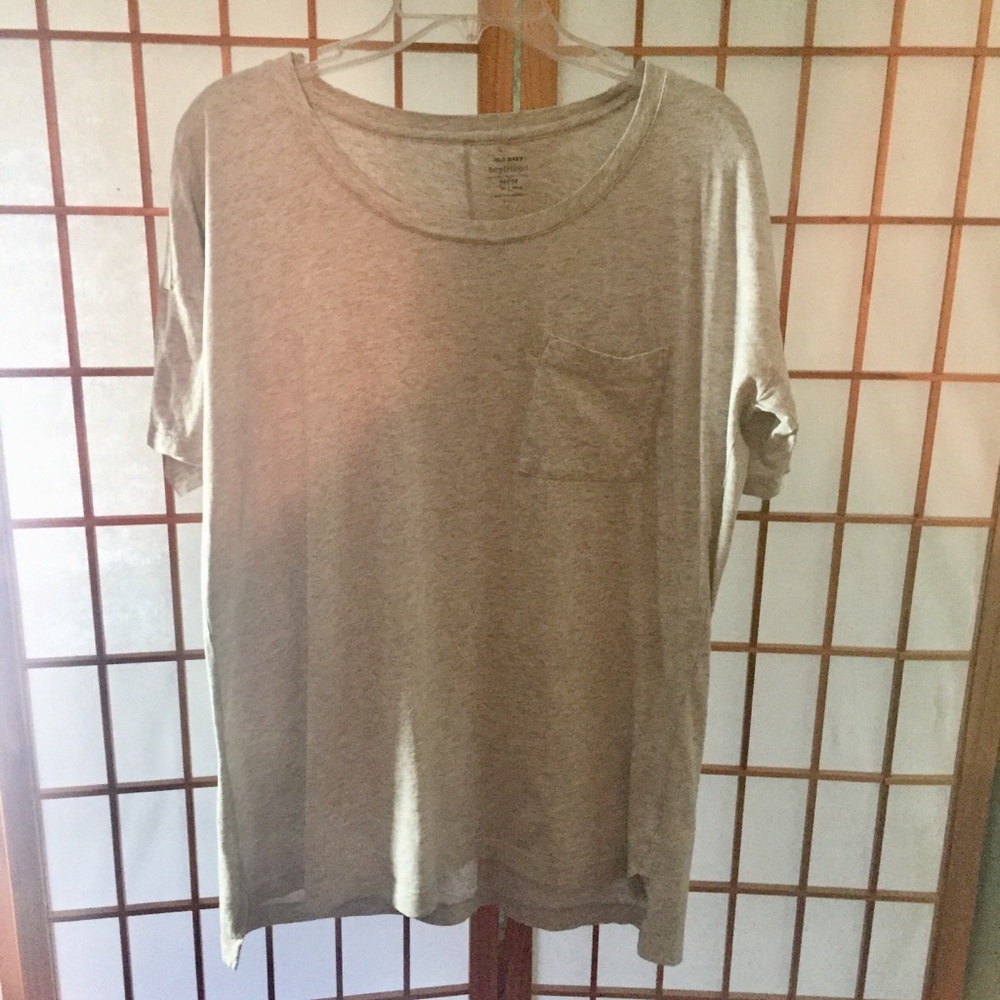 Heather gray Boyfriend tee